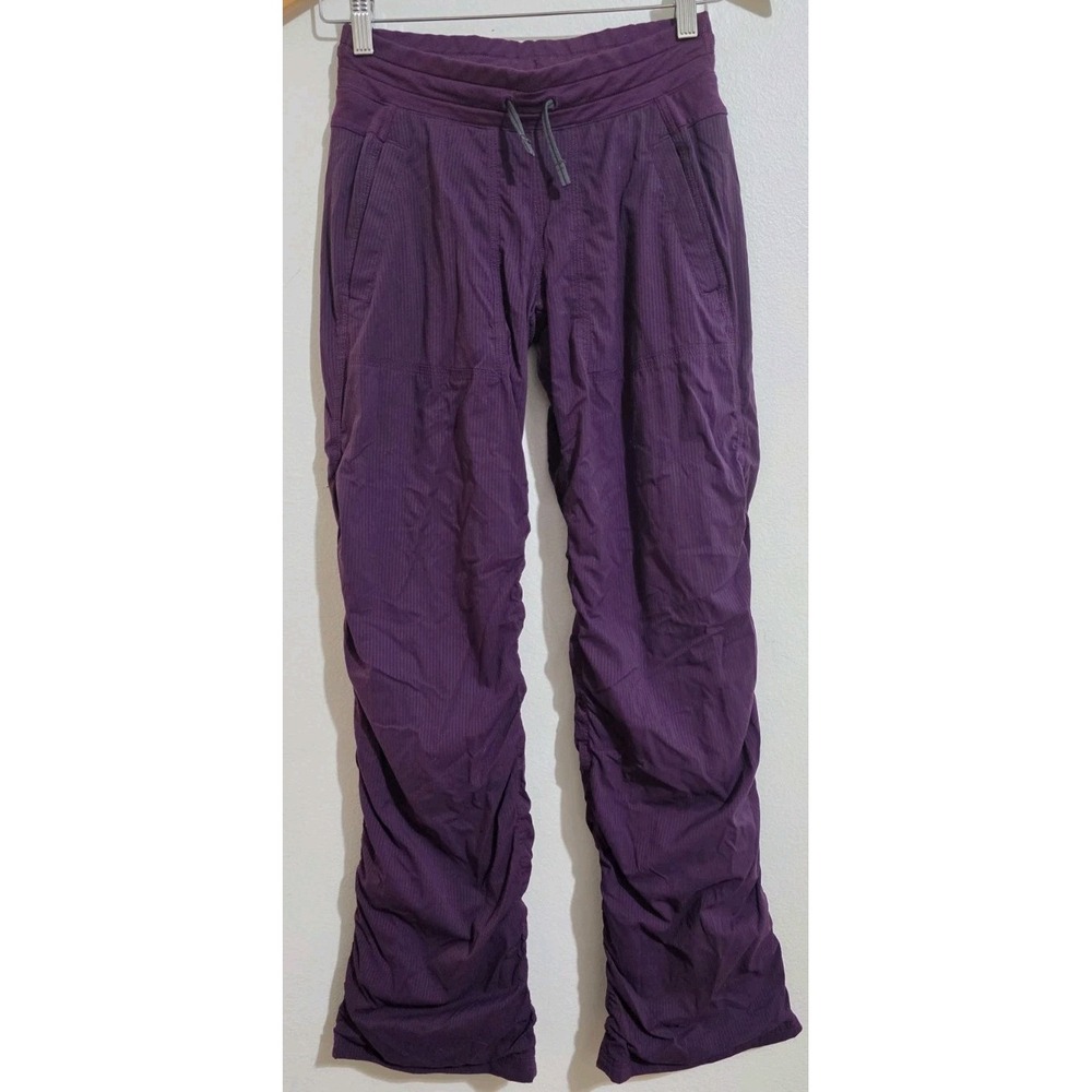 Ivivva By Lululemon Live To Move Purple Lined‎ Pants Dance Studio Girls Sz 12
